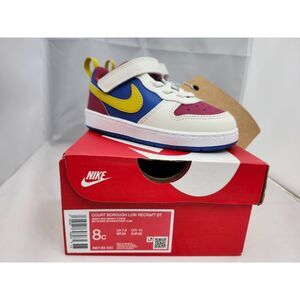 Nike Court Borough Low Recraft BT Toddler Shoes – Size 8C – Sweet Beet Citron